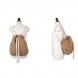 Cotton rope straw double shoulder bag
